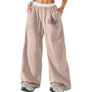 Wide Leg Plain Solid Color Double Waist <b>Trousers</b> Pants Latest Fashion <b>Men</b> Double Waist <b>Trouser</b> Pants - Product Image 1