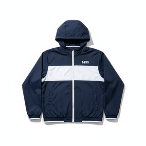 Veste coupe-vent légère et imperméable pour homme, avec logo personnalisé, respirante, color block, fermeture éclair, pour sports de plein air, vente en gros - Product Image 6