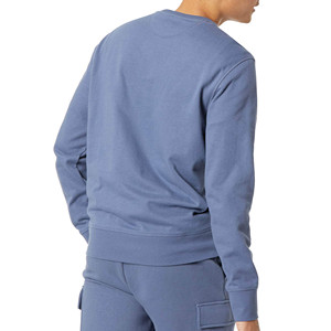 OEM Wholesale Custom Logo Crew Neck Oversized <b>Men's</b> 100% Cotton <b>Pullover</b> Blank Heavyweight Sweatshirt 3D Embroidery - Product Image 3