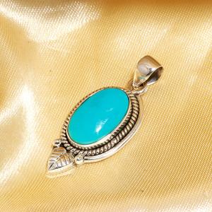 Pendentifs personnalisables de haute qualité en turquoise d'Arizona et argent sterling 925, style classique, respectueux de l'environnement - Product Image 3