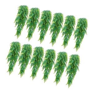 12 Pièces de Fougères Artificielles de Boston de 32 Pouces, Plantes Suspendues en Plastique Résistantes aux UV pour Intérieur/Extérieur - Product Image 1