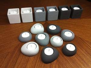 Portavelas de Concreto Premium TCE Hecho a Mano para Decoración del Hogar, Centro de Mesa, Hotel, Restaurante, Regalo y Decoración de Interiores - Product Image 2