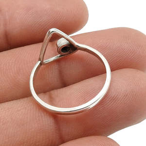 Unique Round Cut Rainbow Moonstone Gemstone <b>Ring</b> <b>Crafted</b> From Solid 925 Sterling Silver Handmade Bohemian Jewelry For Women - Product Image 4