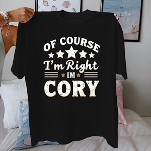 T-shirt à lettrage en détresse de style vintage pour femmes coupe confortable 100% pur coton motif imprimé décontracté - Product Image 1