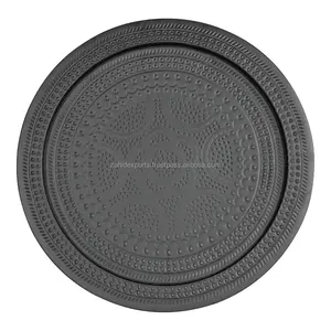 Mesa Redonda de Aluminio Martillado de Lujo Moderna, Diseño Ecológico Hecho a Mano, Decoración para el Hogar, Sala de Estar, Zahid Exports - Product Image 4