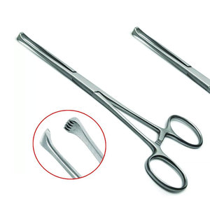 Pinzas Atraumáticas de 8 Pulgadas de Acero Inoxidable, Instrumento Quirúrgico Manual de Alta Calidad con Certificación CE, Pinzas Allis para Tejidos, Venta al Por Mayor - Product Image 1