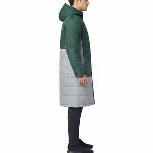New Arrival <b>Men's</b> <b>Waterproof</b> Lightweight Bench <b>Coat</b> Hooded Winter Full Zipper Warm <b>Long</b> Outdoor Sports Casual Wear Wholesale - Product Image 4