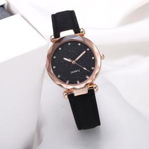2026 New Factory Wholesale Fashion Simple Unisex Alloy Quartz <b>Watch</b> Plastic Band Glass leather Hand Bracelet <b>Set</b> for Ladies - Product Image 3