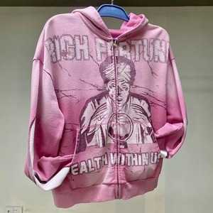 เสื้อฮู้ดดี้พิมพ์ลายกราฟิก Y2K ผ้าฝ้าย 100% คุณภาพดีเยี่ยม ทรงโอเวอร์ไซส์ สำหรับผู้ชาย สไตล์ดิสเทรส ขอบดิบ ผ้าเฟรนช์เทอร์รี่ สำหรับฤดูหนาว - Product Image 3