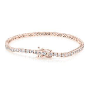 Pulsera de tenis de oro de 14K con diamantes cultivados en laboratorio certificados por IGI, 3.6 CT, corte brillante, chapada en rodio, joyería fina para fiesta de mujer - Product Image 4