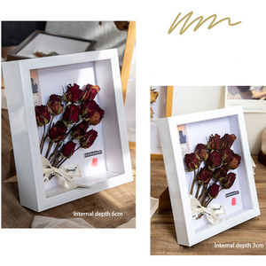 Cadre photo 3D créatif fait main pour fleurs séchées, 3CM, 5CM, 6, 7, 8, 10, A4, avec effet d'ombre et pour spécimens - Product Image 3
