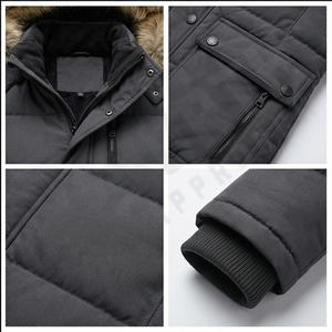 2025 Canada hiver ample longue extérieur Bomber veste unisexe grande taille imperméable coupe-vent Nylon Polyester/laine remplissage avant - Product Image 4