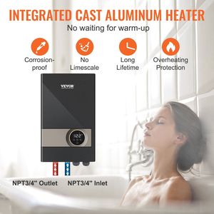 ETL elencato 18kw scaldabagno elettrico senza serbatoio caldaia istantanea Display digitale della temperatura 24 ore su 24 per la cucina - Product Image 4