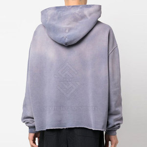 Nouvelle Arrivée Promotionnelle : Sweats à Capuche Hiver Unis pour Hommes, Effet Délavé, Tissu Polaire Respirant et Écologique, Style Unique - Product Image 5