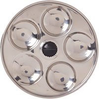 Support de cuisson à l'eau vapeur pour idli en acier inoxydable à 5 niveaux, écologique, capacité 20 idli, poignée en bakélite robuste et durable, gaz/GPL