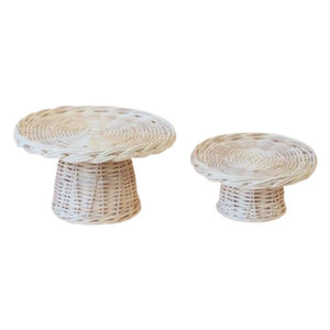 Support alimentaire en rotin pour cuisine, jouet de simulation pour tout-petits, jouets de cuisine Montessori en rotin, vente en gros - Product Image 1