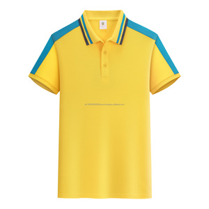 Chemise polo en soie glacée avec logo personnalisé OEM, broderie, design imprimé, vêtements de travail personnalisés, manches courtes, vêtements pour hommes, col polo - Product Image 3