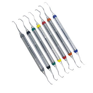 Ensemble de curettes Gracey de 7 pièces en acier inoxydable, ensemble d'instruments d'hygiène dentaire - Product Image 1