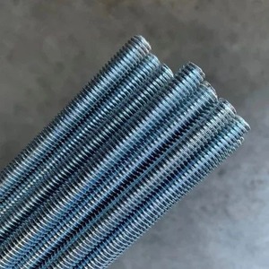 Barre filetée en acier galvanisé de 8 mm, tige filetée en fer, barre de fixation industrielle, quincaillerie de construction, raccord de tuyauterie en acier - Product Image 3