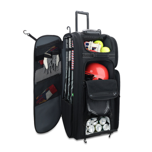 Bolsa de Béisbol Personalizada con Ruedas, Material 1680D, 6 Compartimentos para Bates, Carrito Grande, Uso para Clubes y Equipos - Product Image 4