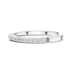 Anillo de Diamantes Cultivados CLASSICLAB con Corte Brillante para Mujer, Oro Blanco de 18 Quilates con Baño de Rodio, Piedras Laterales, Regalo para San Valentín o Fiestas - Product Image 3