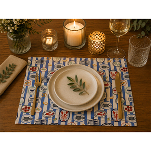 Premium Cotton Linen Table <b>Placemats</b> | Custom Digital Printed Eco-Friendly Dining Mats - Product Image 6