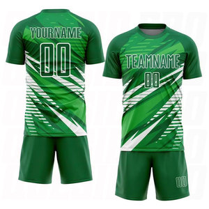Maillots de football personnalisés de haute qualité avec tissu en polyester respirant, impression par sublimation, design entièrement personnalisé pour équipe - Product Image 2