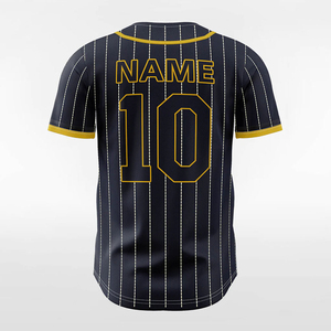 Camiseta Deportiva Transpirable de Béisbol a Rayas con Botones para Hombre, Mujer y Jóvenes, Uniforme de Equipo Personalizable con Servicios OEM - Product Image 5