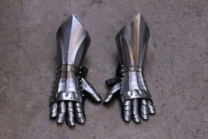 Guantes de Metal Medievales de Fabricante OEM con Diseño de Dedos Flexibles para Disfraz de Caballero, Armadura, Recreación Histórica - Product Image 2