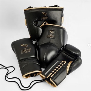 Premium Fly New Camo Design Boxing Set Leather <b>Gloves</b>, Headgear & Groin Guard OEM Available Sparring Kit for Fighters & Gym - Product Image 2