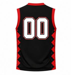 Camiseta Deportiva sin Mangas Negra y Roja para Voleibol, Uniforme de Alto Rendimiento para Práctica y Competencia - Product Image 2