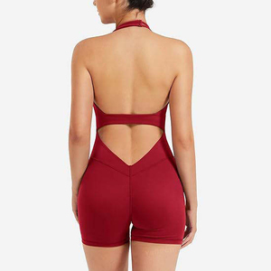 Combinaison de sport compressive sans couture pour l'entraînement, vêtements de fitness extensibles, fournisseur en gros - Product Image 3