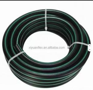 Black Flexible <b>Rubber</b> Hose With Green Stripe Oil Resistant Nitrile Cover Water Supply Transfer Tube - Product Image 2