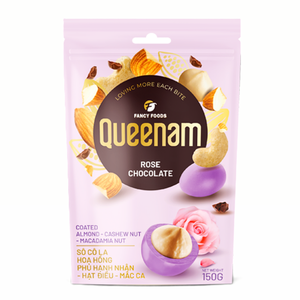 Precio Especial de Fábrica, Proveedor HALAL, OEM/ODM, Snacks, Dragee, Chocolate con Recubrimiento de Chocolate Rosa, Almendras, Anacardos, Nueces de Macadamia, 150G, ¡Oferta! - Product Image 1