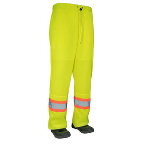 Custom Breathable Flame-Retardant Quick Dry Polyester Hi Vis Green Safety <b>Work</b> <b>Cargo</b> <b>Pants</b> Needle Detection for Men Women - Product Image 1