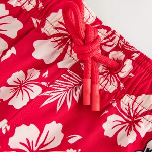Shorts de Baño Rojos Estampados para Hombre, Secado Rápido, Casuales, con Cierre de Cordón, Diseño con Estampado de Personajes - Product Image 4