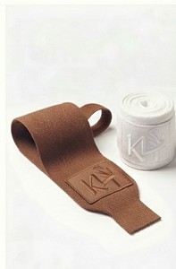 Support de poignet en cachemire Kt marron et blanc, protège-paume antidérapant, léger, respirant, protection professionnelle pour la musculation - Product Image 2