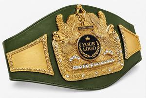 Customized Premium Leather Breathable MMA Boxing Championship <b>Belt</b> Dual Tone Plated Heavyweight Title League - Product Image 3