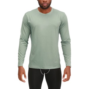 เสื้อยืดคอกลมแขนสั้นผู้ชาย สีพื้น ผ้าถัก ระบายอากาศได้ดี ทรงปกติ สไตล์ลำลอง ผ้าฝ้าย 100% - Product Image 2