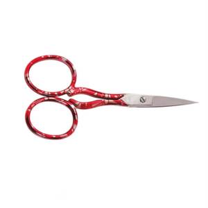 Ciseaux de manucure en acier inoxydable, lame tranchante, manche en plastique rouge, trou rond, outil de beauté pour le soin des ongles des adultes - Product Image 2