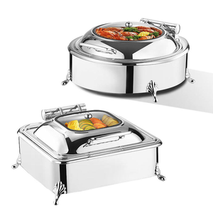 Recipiente para Calentar Comida de Acero Inoxidable con Garantía de Un Año y Recipiente Redondo para Servicio de Buffet Confiable - Product Image 5