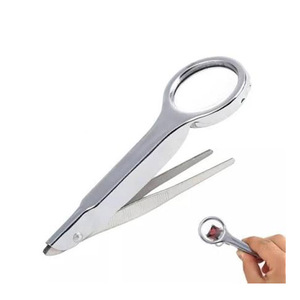 Pinzas de Precisión Manuales de Metal Med Corporation, de Acero Inoxidable, con Lupa de 3.50'', Modelo MM-0726-158, Punta Recta para Cejas - Product Image 5