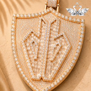 Custom <b>Name</b> Pendant with Cuban Link <b>Chain</b> VVS Moissanite Hip Hop Jewelry Gift for Men - Product Image 3