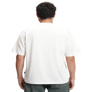 T-shirts en coton pur 230g en gros, logo personnalisé, t-shirt lourd 100% coton, surdimensionné, homme, uni, manches tombantes - Product Image 4