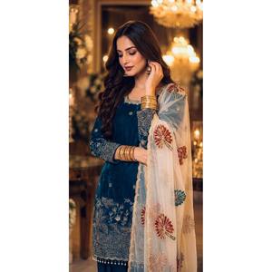 For Fendi Silk Palazzo Suit <b>Set</b>-Embroidered Sequin Casual Work Wear for Women (XS-XXL) - Product Image 3
