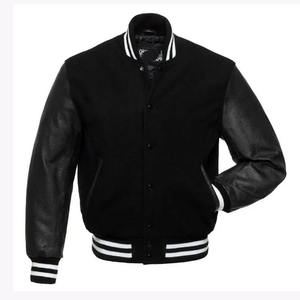 2025 Varsity <b>Jacket</b> With Leather Sleeves <b>For</b> <b>Men</b> 100%Cotton And Trending Design Highly Recommended In Wholesale Price - Product Image 6