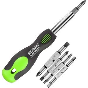 Set di Cacciaviti 8 in 1 Portatile Multiuso ad Alta Resistenza con Punte Phillips, a Taglio e TorX per Uso Esterno e Fai-da-Te - Product Image 1