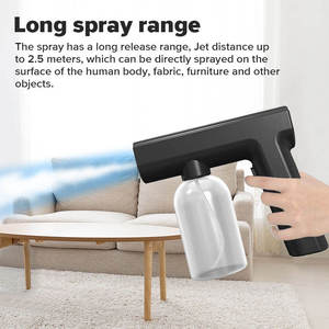 Wireless Rechargeable Nano Atomizing Gun Electronic Blue Light Fogger Fine Mist Aftershave <b>Spray</b> USB Powered Portable - Product Image 4