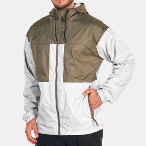 Plain Design Black and <b>White</b> Fashionable Custom Zipper up Windbreaker <b>Jacket</b> for <b>Men</b> Pakistan Manufacturer Windbreaker <b>Jacket</b> - Product Image 1