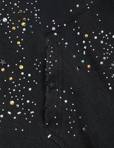 New Arrival Rhinestone Hoodie Shiny Crystal Stone Hoodie And Streetwear Wholesale - Product Image 5